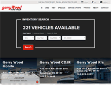 Tablet Screenshot of gerrywoodauto.com